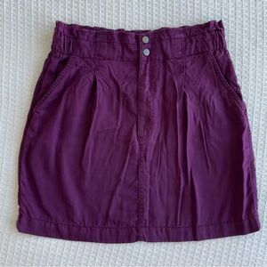 LOFT purple mini skirt